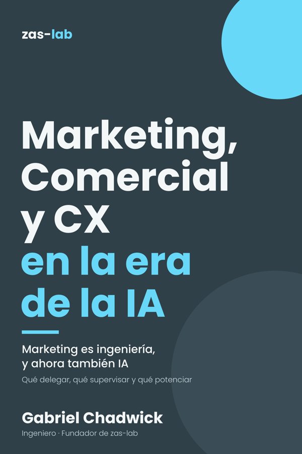 Portada del libro Marketing, Comercial y CX en la era de la IA, de Gabriel Chadwick